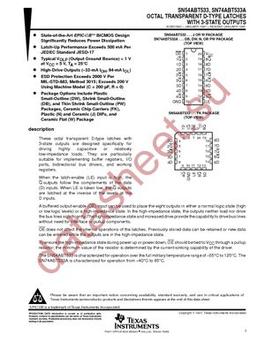 SN74ABT533ADBR datasheet  